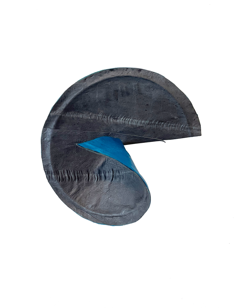 Marija Bajovska Two colour disect circle twist eel skin BR