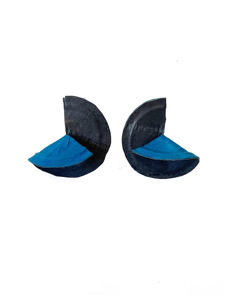 Marija Bajovska Two colour disect circle twist eel skin E