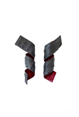 Marija Bajovska Two colour multi loop eel skin E