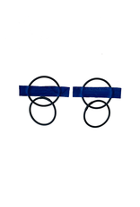 Marija Bajovska Double circle rectangle PVC eel skin E