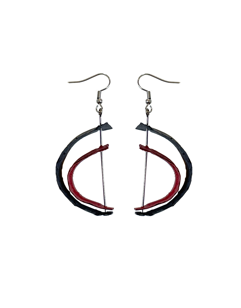 Marija Bajovska Bar in double half circle eel skin E