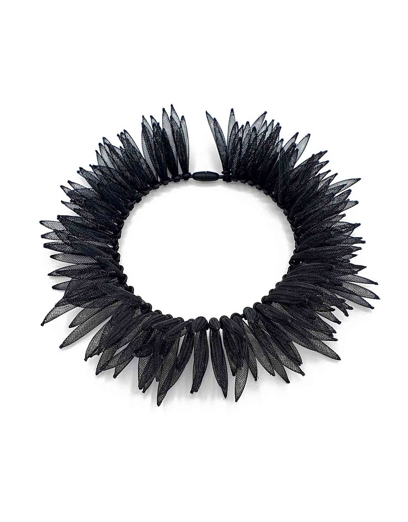 Rosalba Galati AURA1 Thin layered mesh spikes N