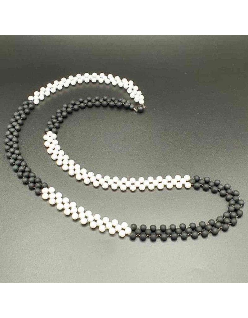 Rosalba Galati BICL Bi-color 3 row bead long N