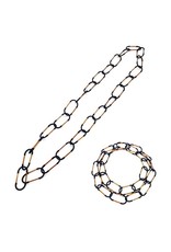 Rosalba Galati CHAINGLASSL Links glass PVC long N