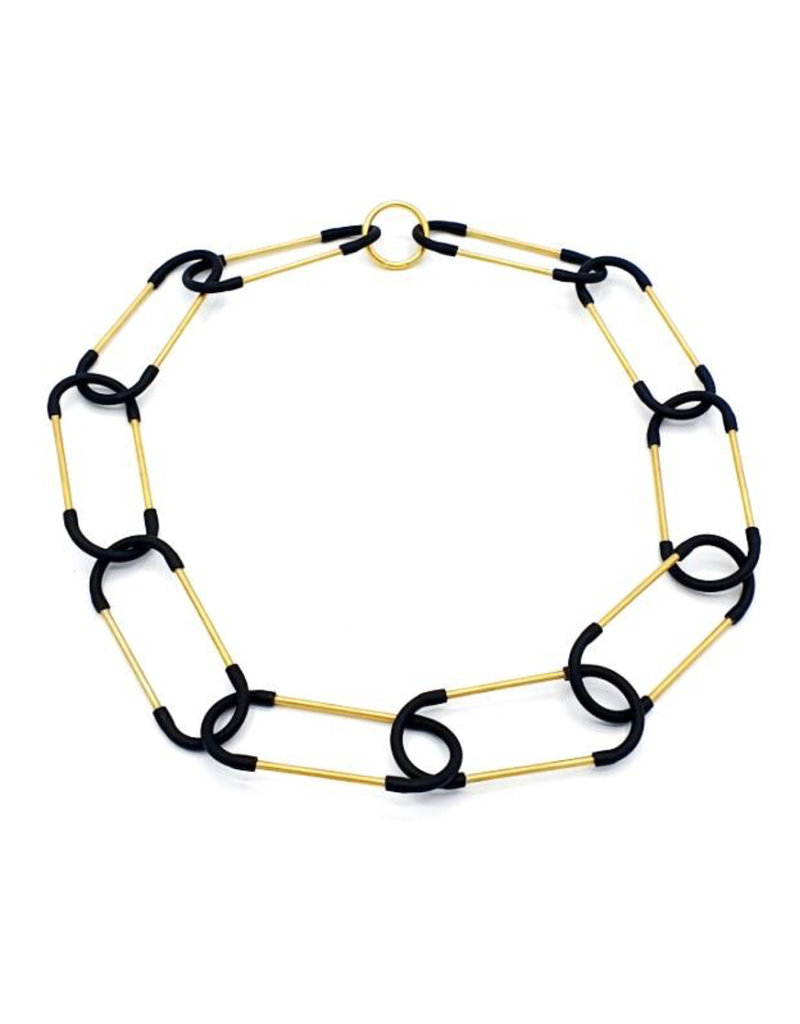 Rosalba Galati CHAINMETALS Links metal PVC short N