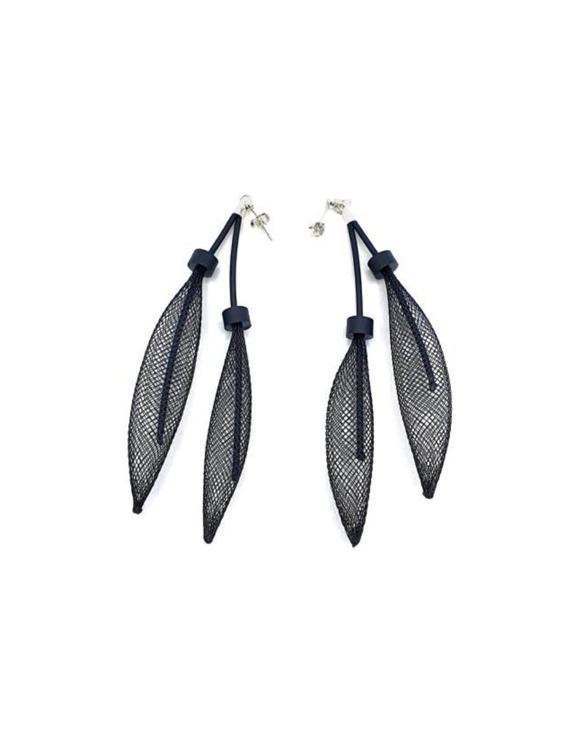 Rosalba Galati PIUMA 2 strand mesh leaves E