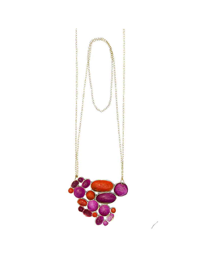 Dora Haralambaki Bi-color mix shapes chain N