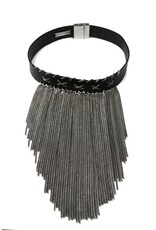 BETTY fringe short brass old silver N