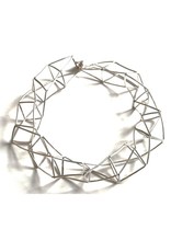 Materia Design GEOMETRIA short silver plated brass tubes N