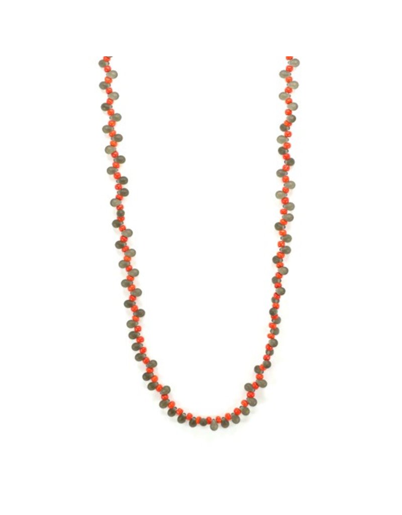 Jolly GOCCE C 5 small two colour glass bead long N