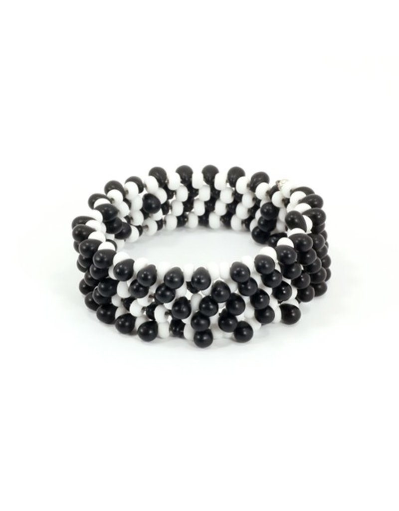 Jolly GOCCE B 1 small two colour glass bead wrap B