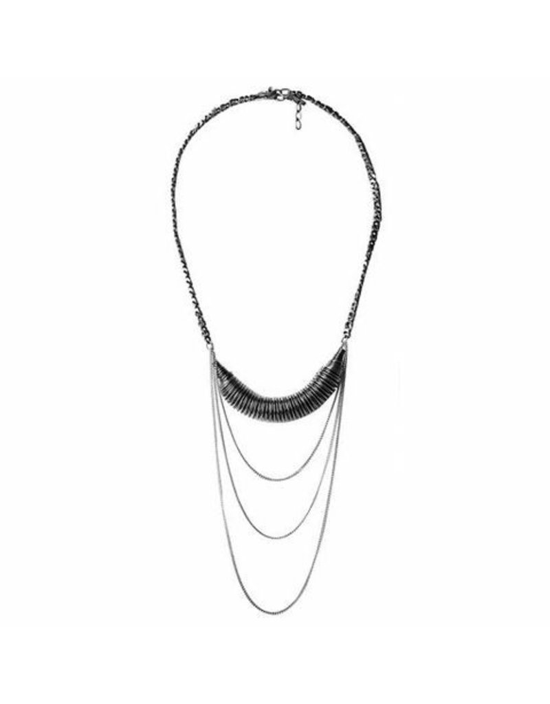 TELMA brass chain old silver N