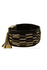 CLARA leather brass gold silver B