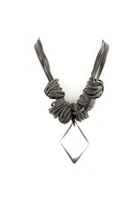 Carme Anglada Grey triangle metal pendant N