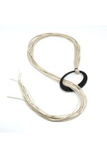 MEDUSA OVAL black silver rubber N