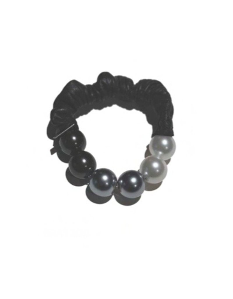 ROSE leather three colour glass bead B