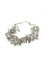 ZIGZAG SILVER metal tubes N