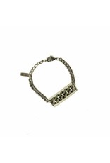 NOA brass old silver small leather B