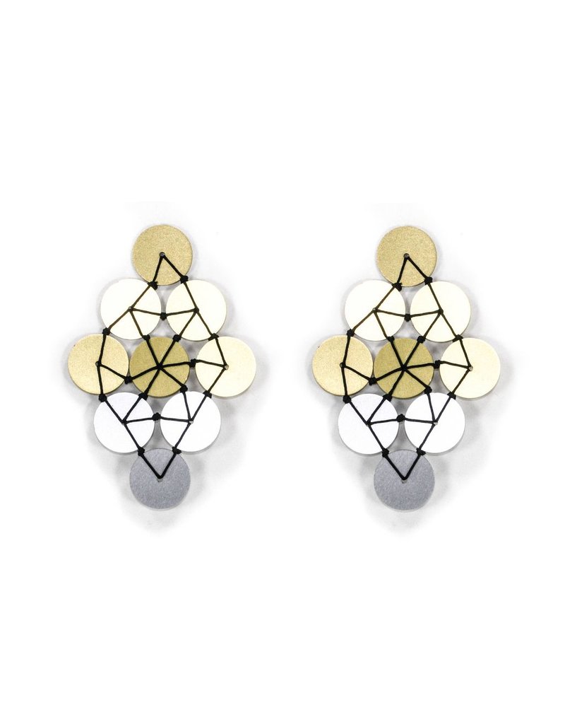 Christina Brampti Aluminium diamond two colour circle E