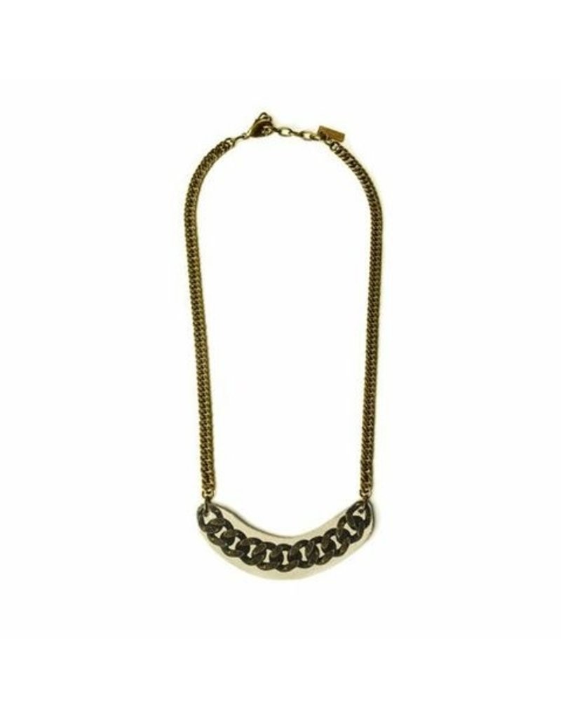 NOA brass old gold small leather N