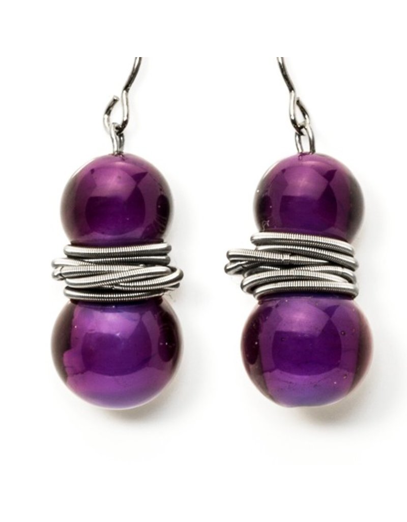 Jolly Glass bead steel spiral E