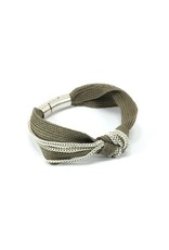 GWENN khaki brass white gold B