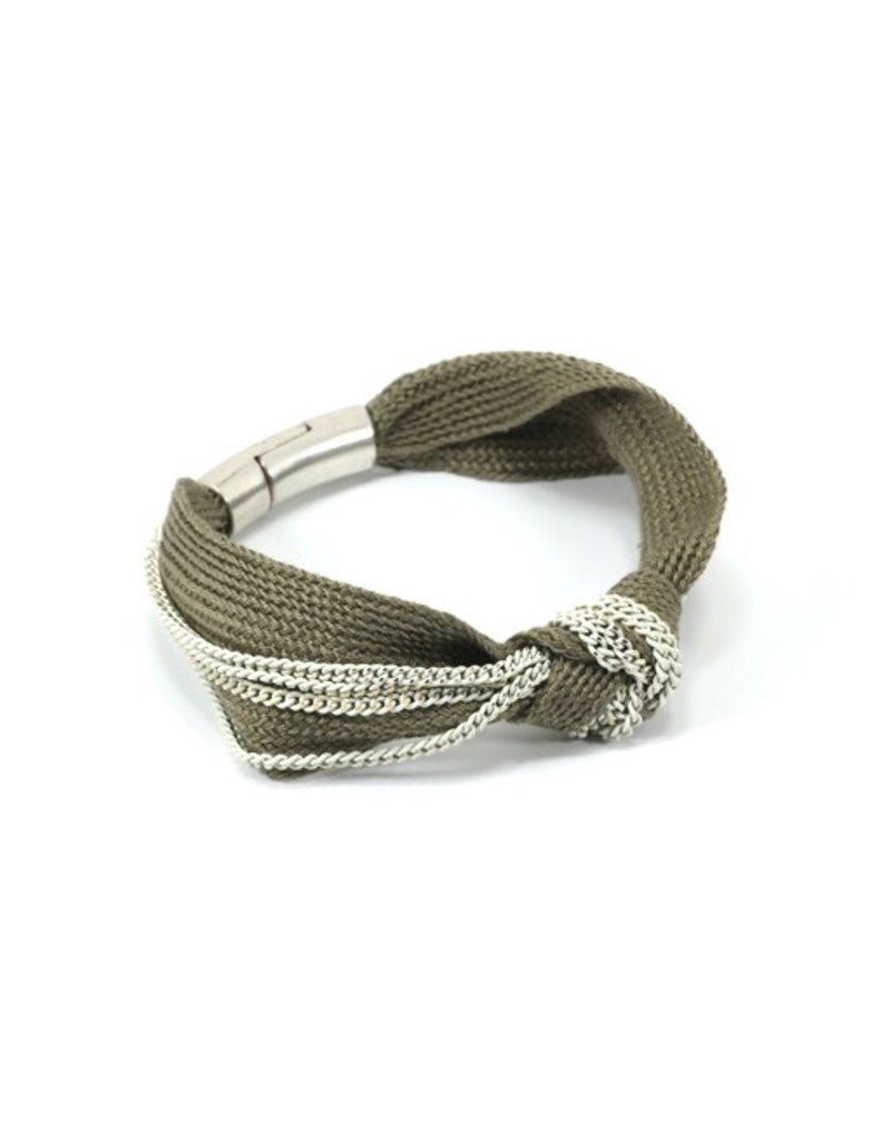GWENN khaki brass white gold B