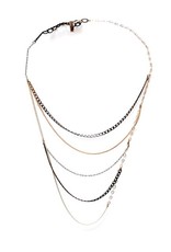 MIX brass white chain N