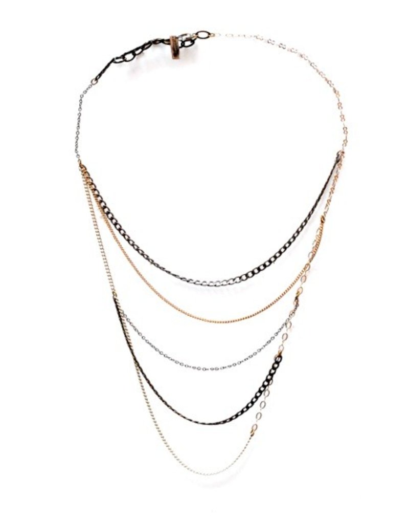 MIX brass white chain N