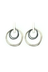 Aines SOL large irregular silver oxi circle E