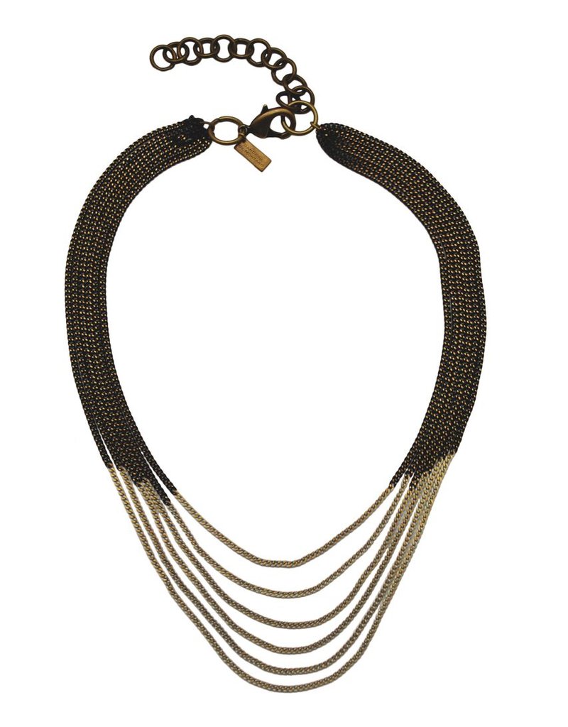 EVA short brass bicolor white N