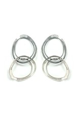 Aines SOL small irregular silver oxi circle E