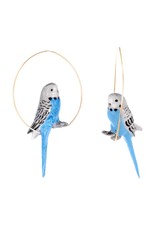 Nach Blue budgerigar bird hoop E