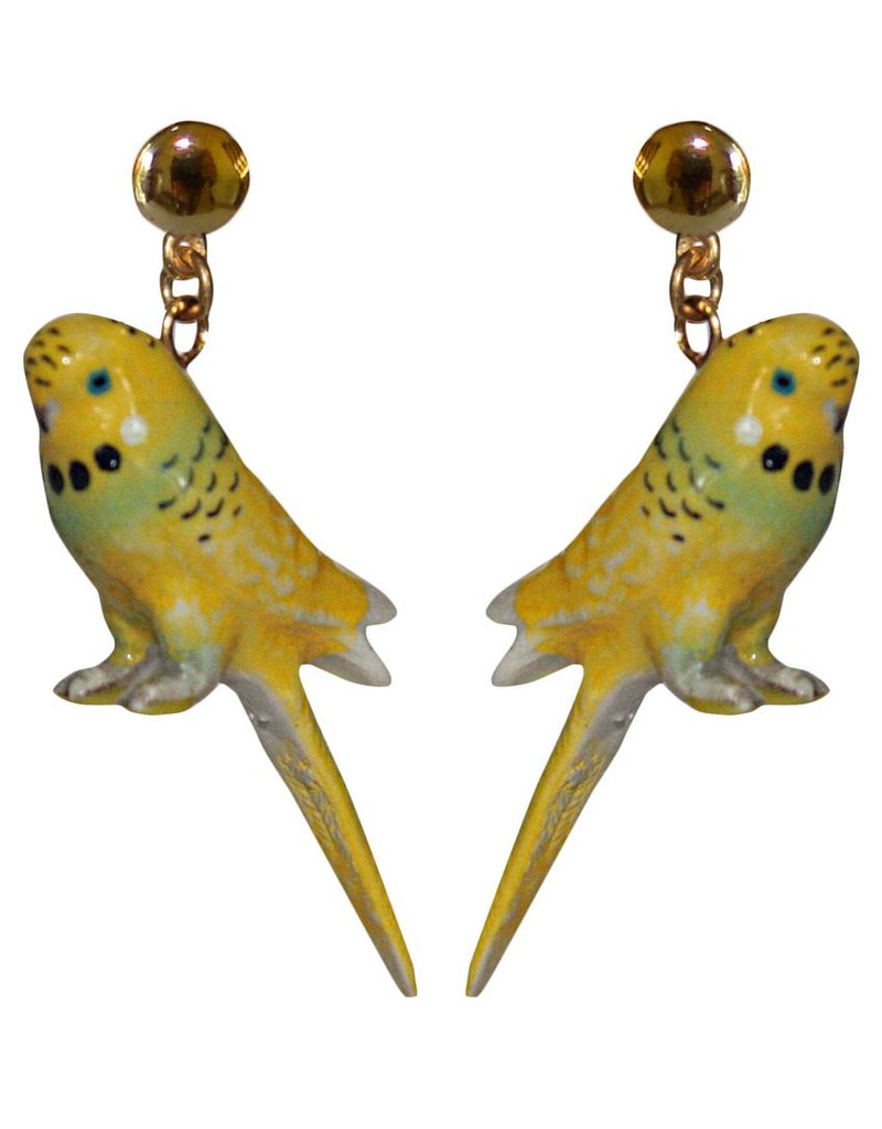 Nach Yellow budgerigar bird E