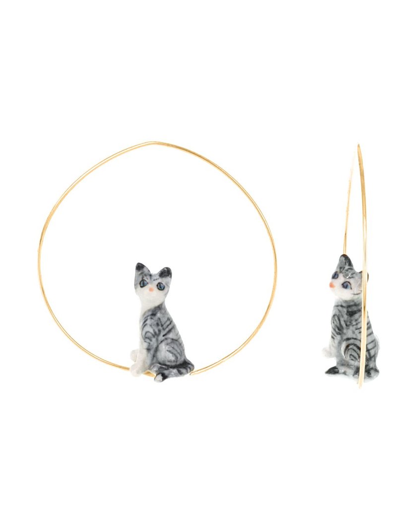 Nach Mini Grey Cat hoop E