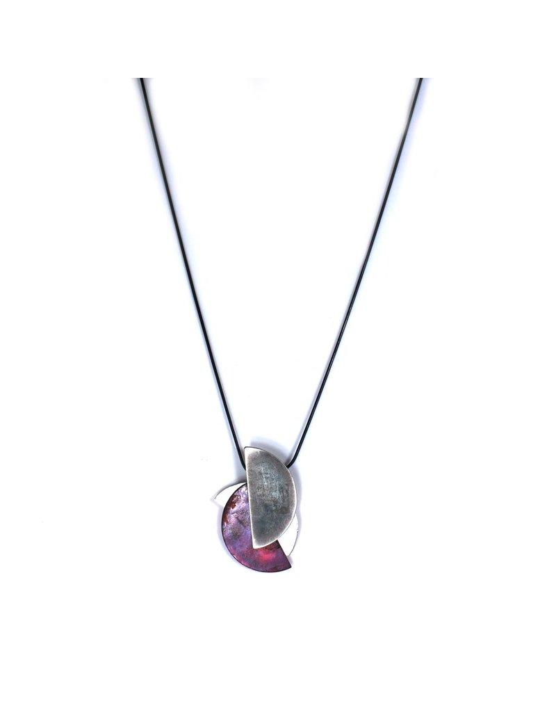 Aines Three half moon pendant N