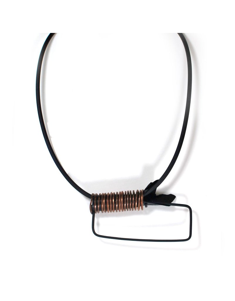 Marija Bajovska Wrapped wire rectangle rubber short N