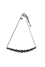 BILLIE glass bead black short N