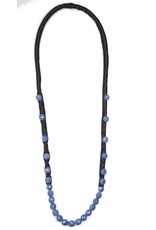 NIL leather glass bead long N