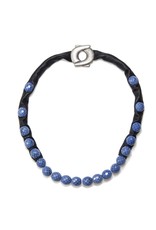 NIL leather glass bead short N