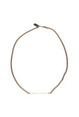 COOL brass chain pink gold white paint N