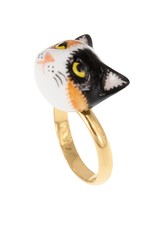 Nach Black brown white cat R