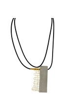 Marija Bajovska Concrete rectangle exposed wire brass tube N