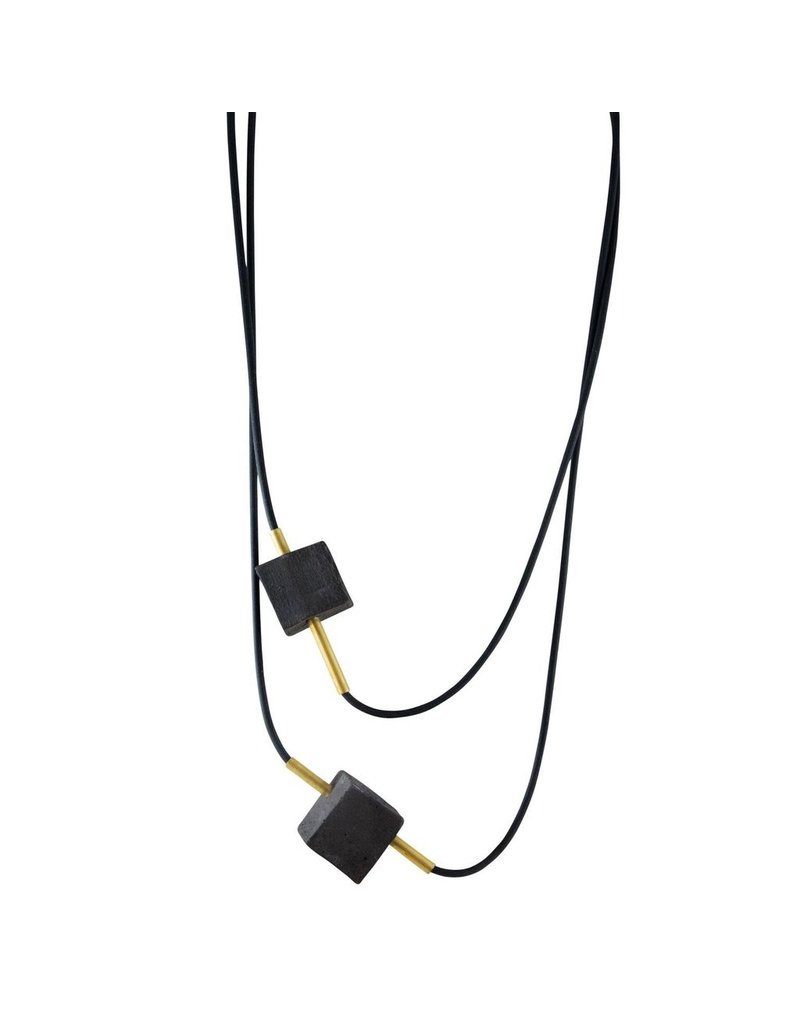 Marija Bajovska Concrete cube brass tube rubber N