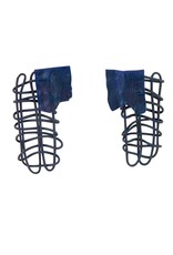 Marija Bajovska Crossed wire rectangle eel skin E