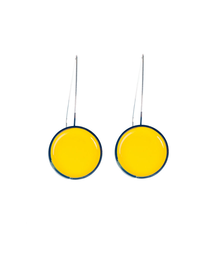 Barbara Perrakis YELLOW Circle drop E