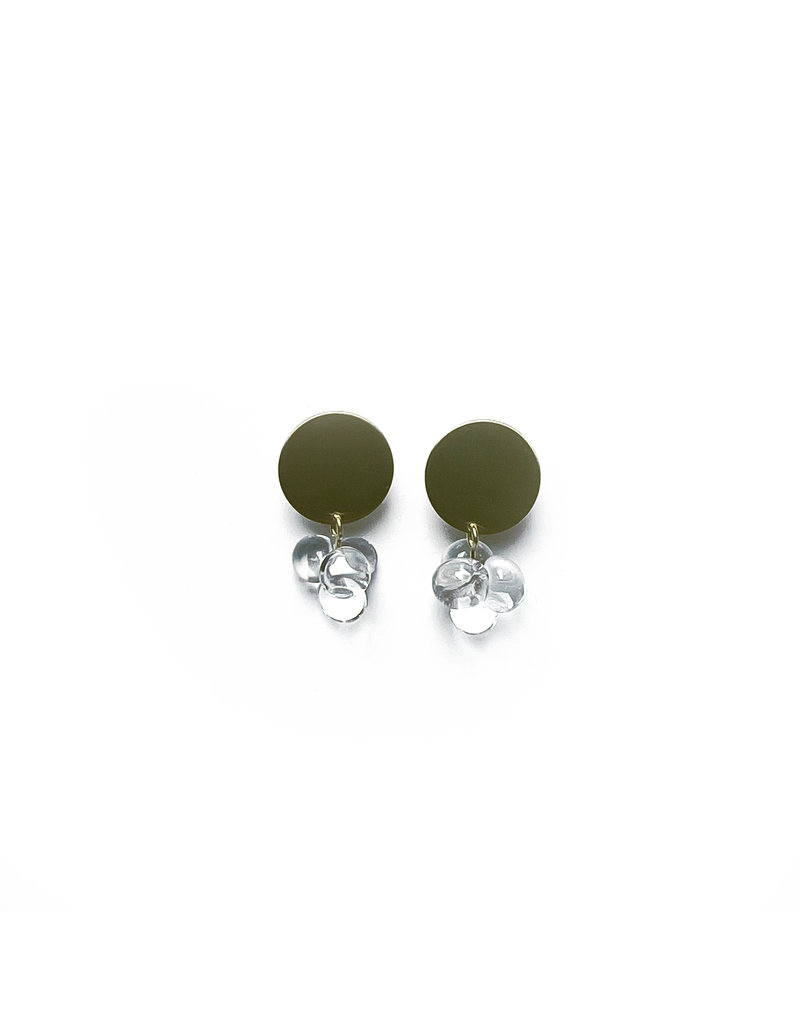 RosaMendez FLOR Small circle dangle E