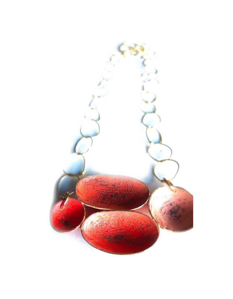 Dora Haralambaki PROGESSIVE Oblong hand chain 4 circles N