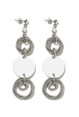 Monica Trevisi Leather steel circle E