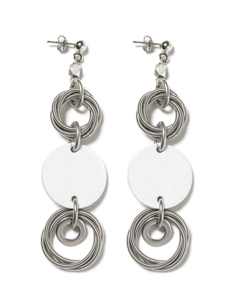 Monica Trevisi Leather steel circle E